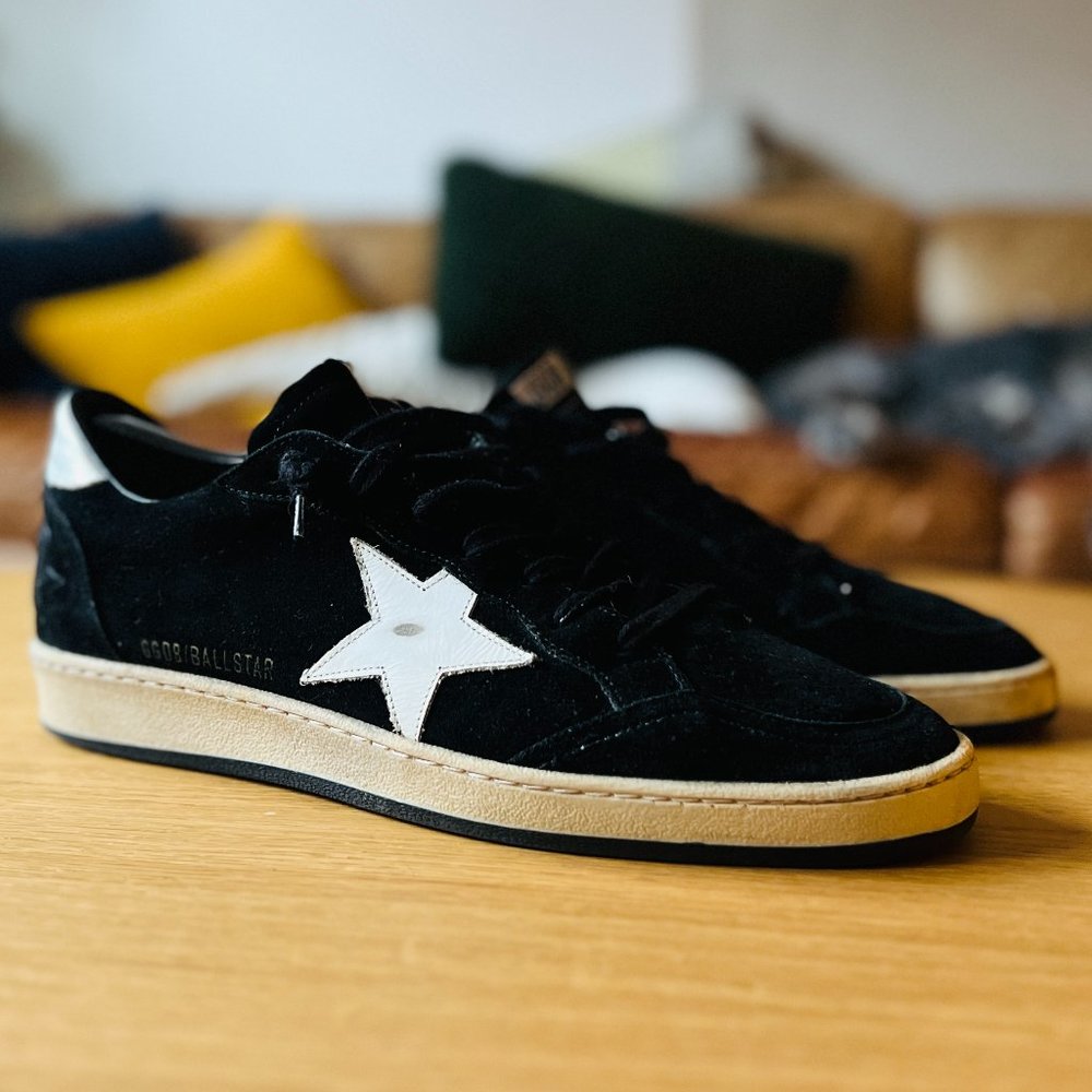 GOLDEN GOOSE GGDB - Ball Star in Black / White / Silver